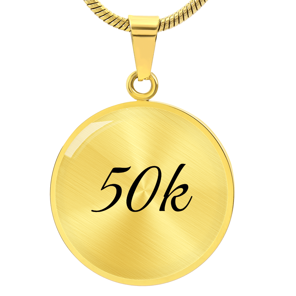 Personalized 50k Ultra Necklace - Luxury Necklace (Gold) - Sloth & Duck