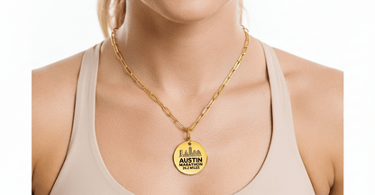 Personalized Austin Marathon Skyline Necklace 26.2 Miles - Without back engraving - Sloth & Duck
