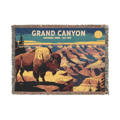 Personalized Grand Canyon National Park Woven Blanket - Artwork - Sloth & Duck
