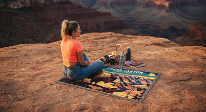 Personalized Grand Canyon National Park Woven Blanket - Artwork - Sloth & Duck