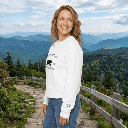 Personalized Great Smoky Mountains National Park Crewneck Sweatshirt - S - Sloth & Duck