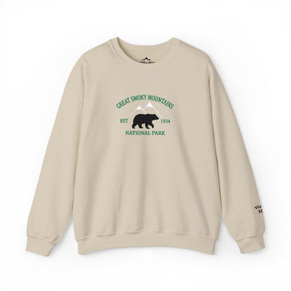 Personalized Great Smoky Mountains National Park Crewneck Sweatshirt - S - Sloth & Duck