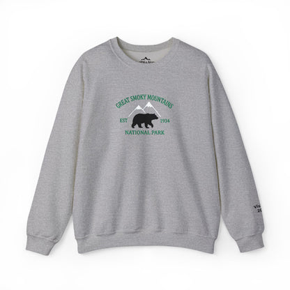 Personalized Great Smoky Mountains National Park Crewneck Sweatshirt - S - Sloth & Duck