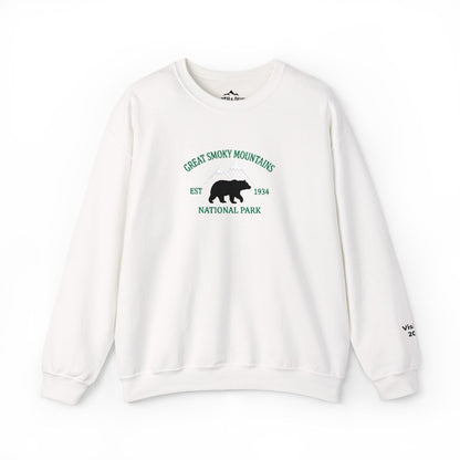 Personalized Great Smoky Mountains National Park Crewneck Sweatshirt - S - Sloth & Duck