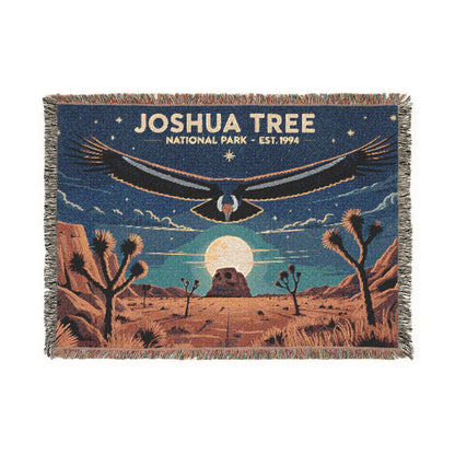 Personalized "Joshua Tree National Park" Woven Blanket - Artwork - Sloth & Duck