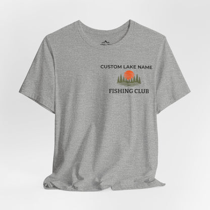Personalized Smallmouth Bass Fishing Club T-Shirt - Athletic Heather - Sloth & Duck