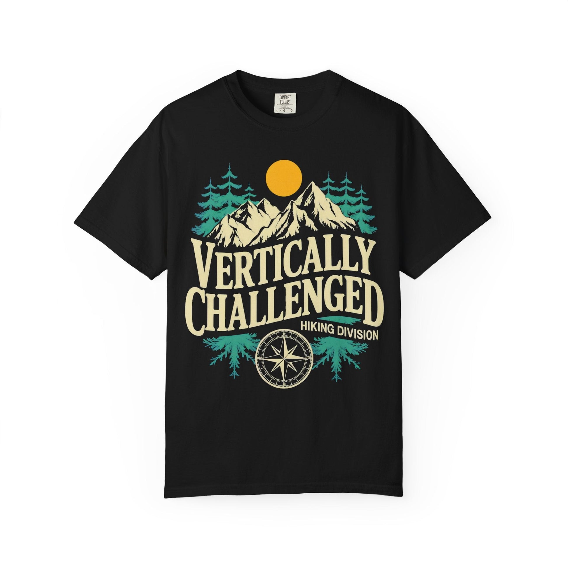 Premium 'Vertically Challenged' Hiking Tee - S - Sloth & Duck