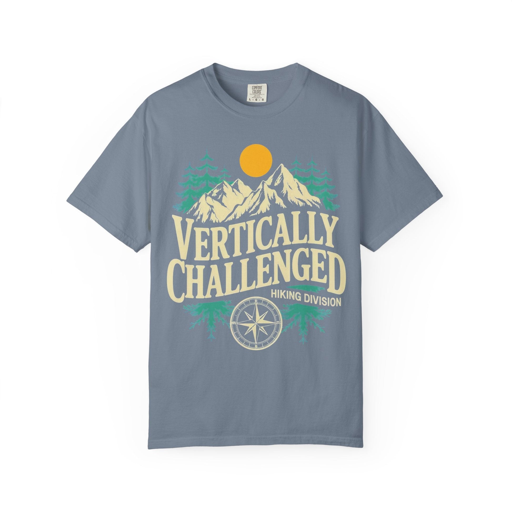 Premium 'Vertically Challenged' Hiking Tee - S - Sloth & Duck