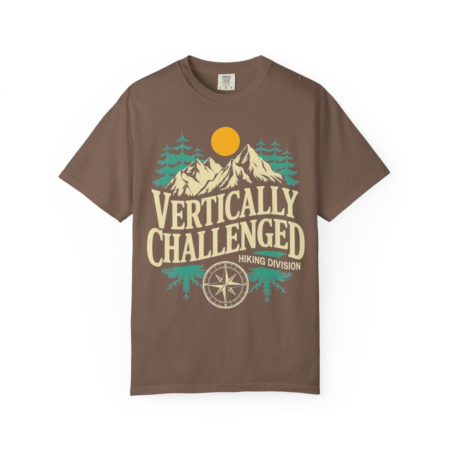 Premium 'Vertically Challenged' Hiking Tee - S - Sloth & Duck