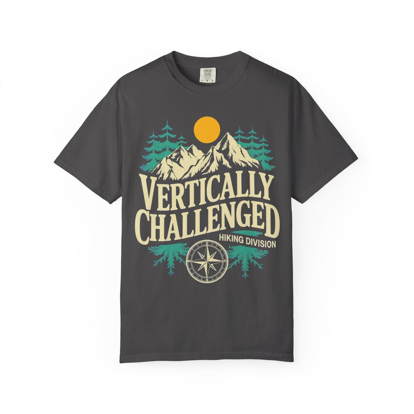 Premium 'Vertically Challenged' Hiking Tee - S - Sloth & Duck
