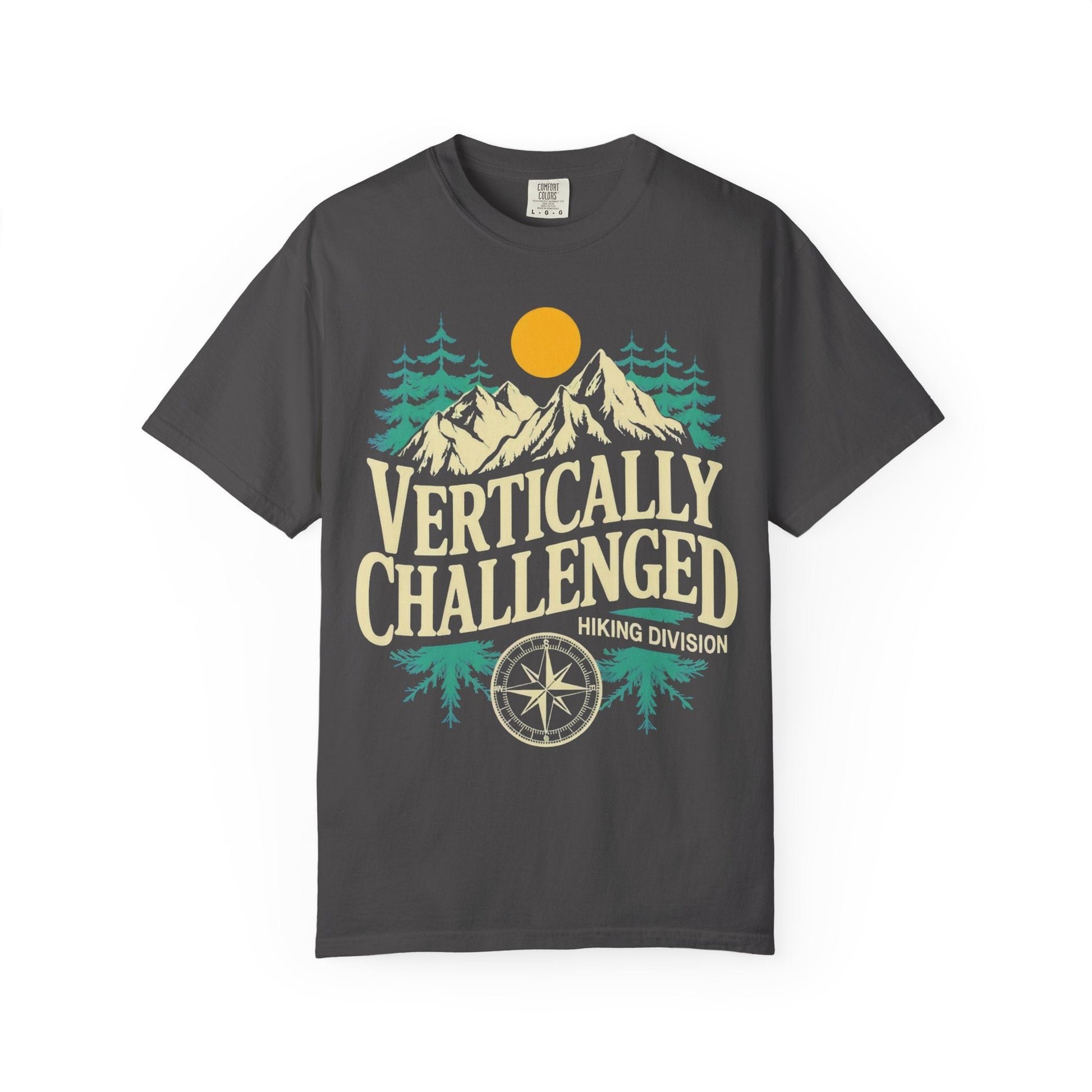 Premium 'Vertically Challenged' Hiking Tee - S - Sloth & Duck