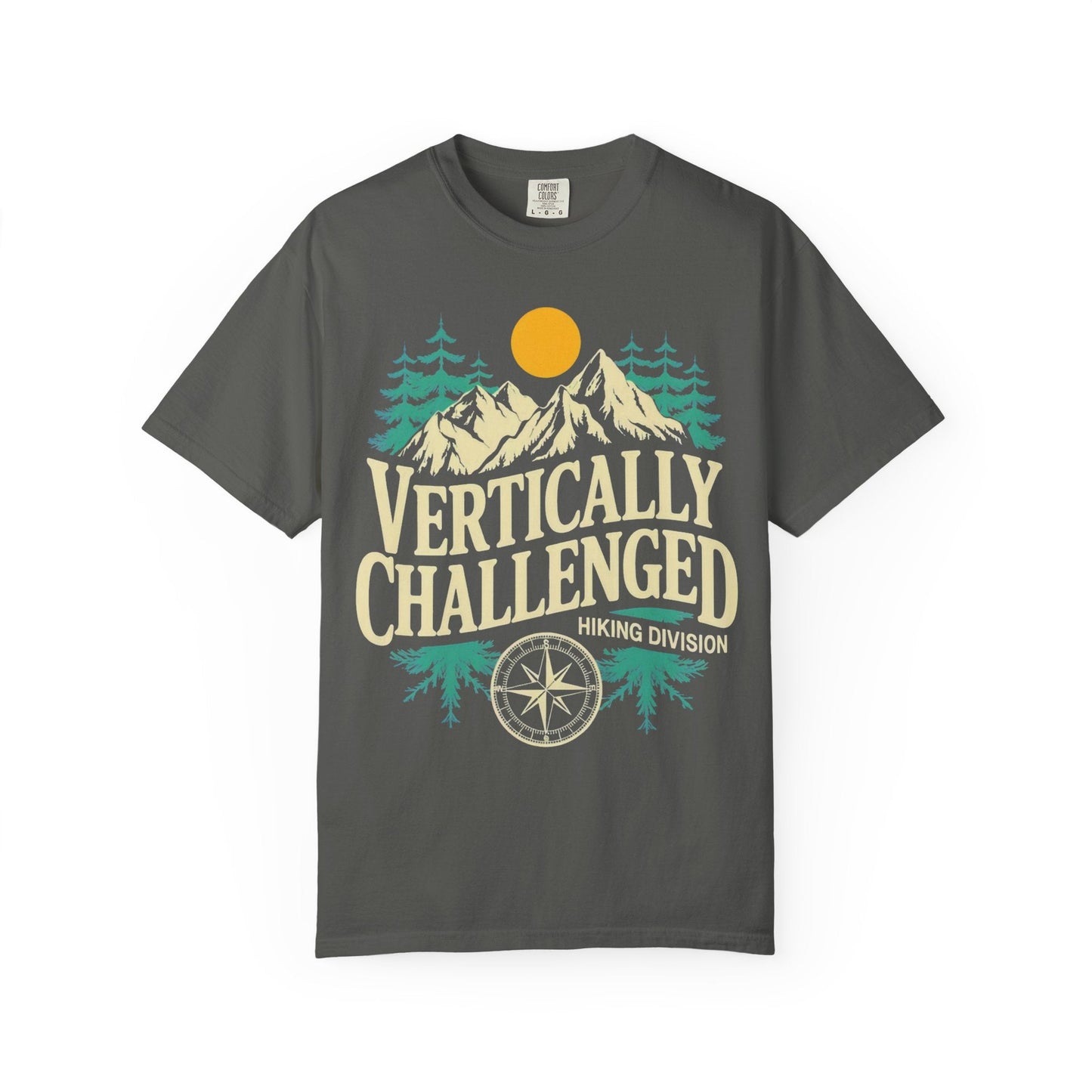 Premium 'Vertically Challenged' Hiking Tee - S - Sloth & Duck