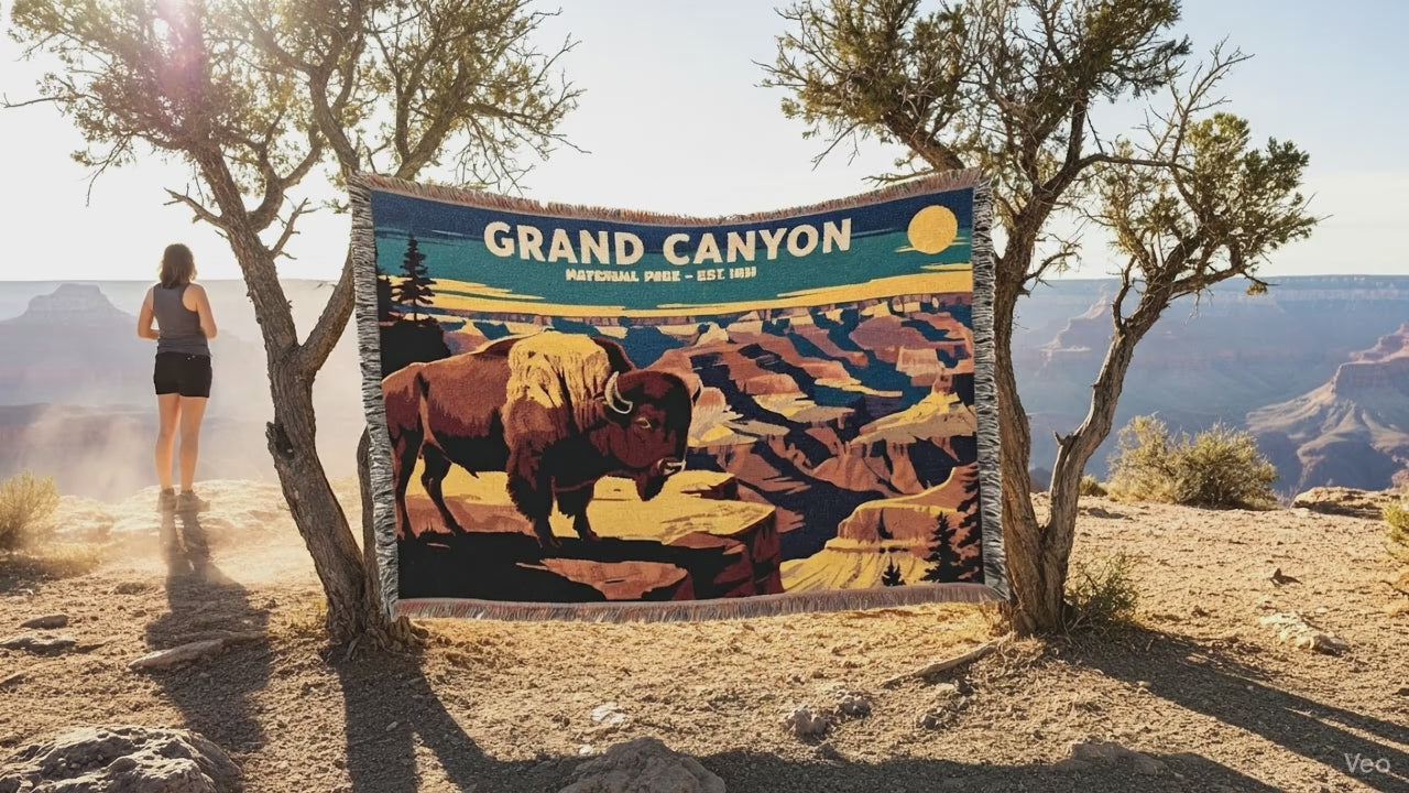 Personalized Grand Canyon National Park Woven Blanket