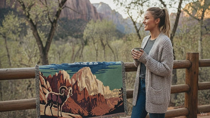 Personalized "Zion National Park" Woven Blanket