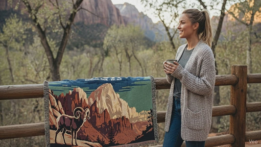 Personalized "Zion National Park" Woven Blanket