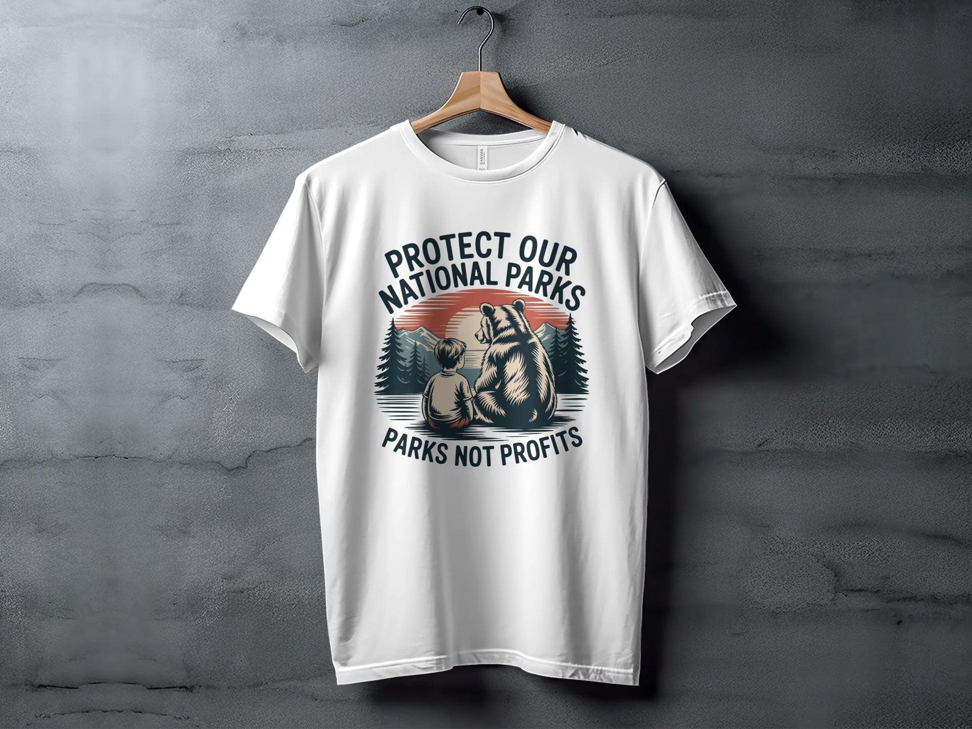 Protect Our National Parks T-Shirt, Parks Not Profits - Adult - Sloth & Duck