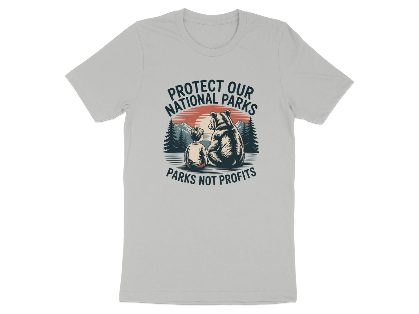 Protect Our National Parks T-Shirt, Parks Not Profits - Adult - Sloth & Duck