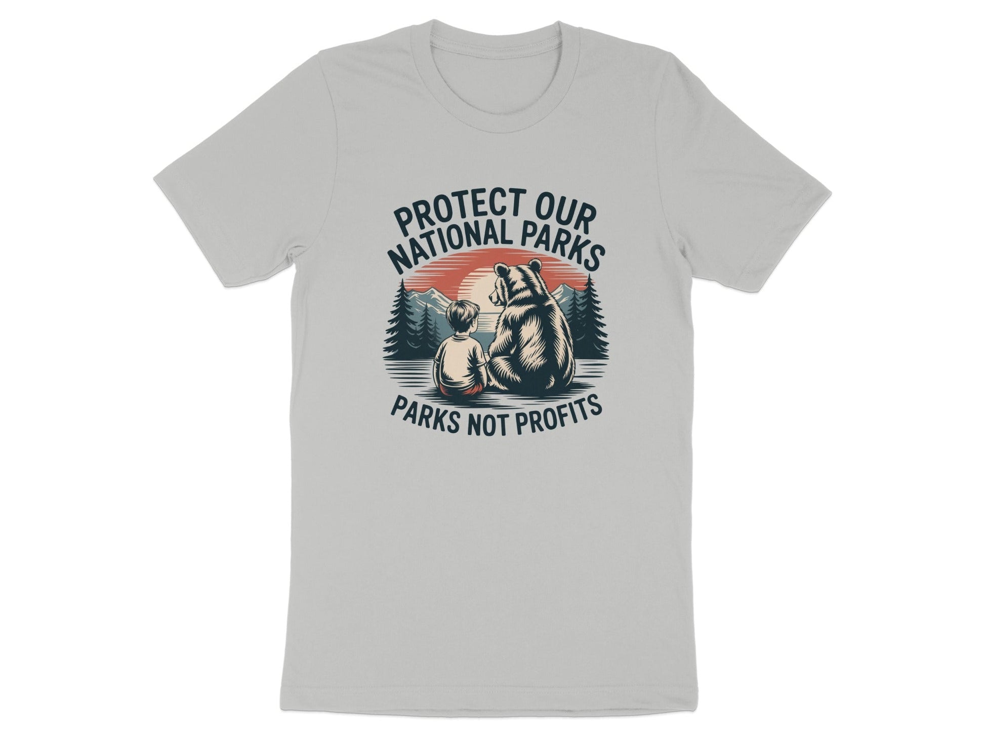 Protect Our National Parks T-Shirt, Parks Not Profits - Adult - Sloth & Duck
