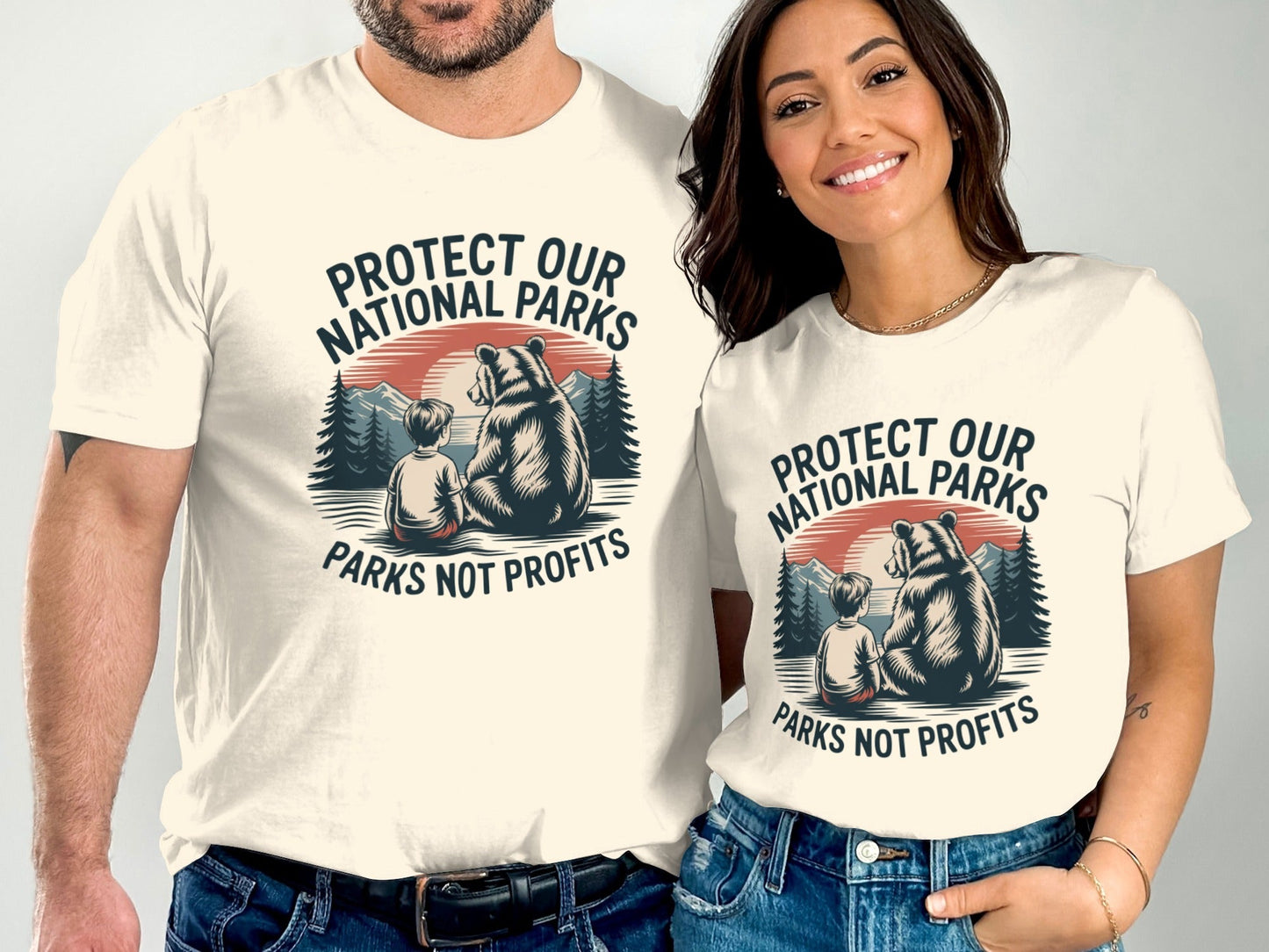 Protect Our National Parks T-Shirt, Parks Not Profits - Adult - Sloth & Duck