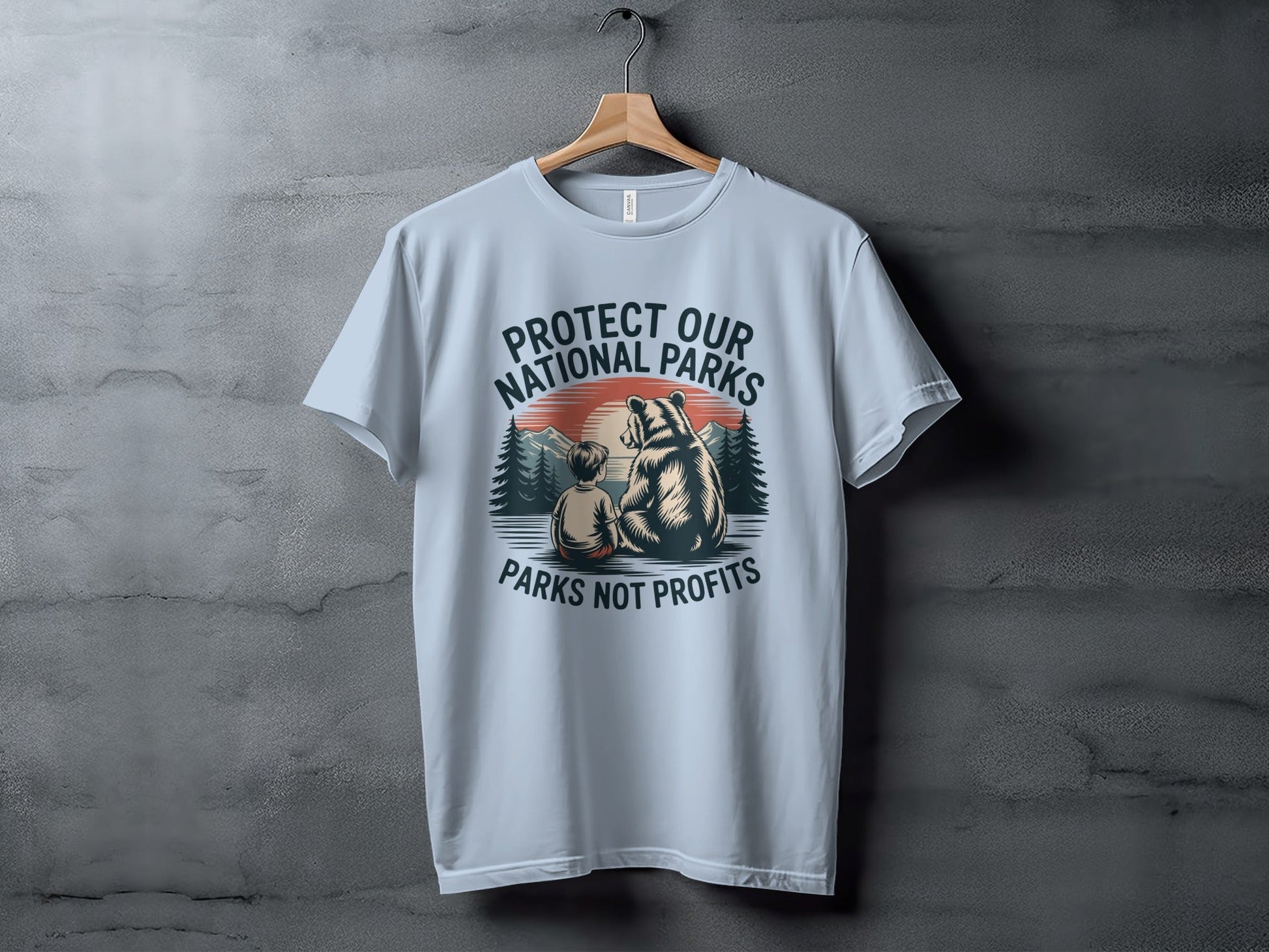 Protect Our National Parks T-Shirt, Parks Not Profits - Adult - Sloth & Duck
