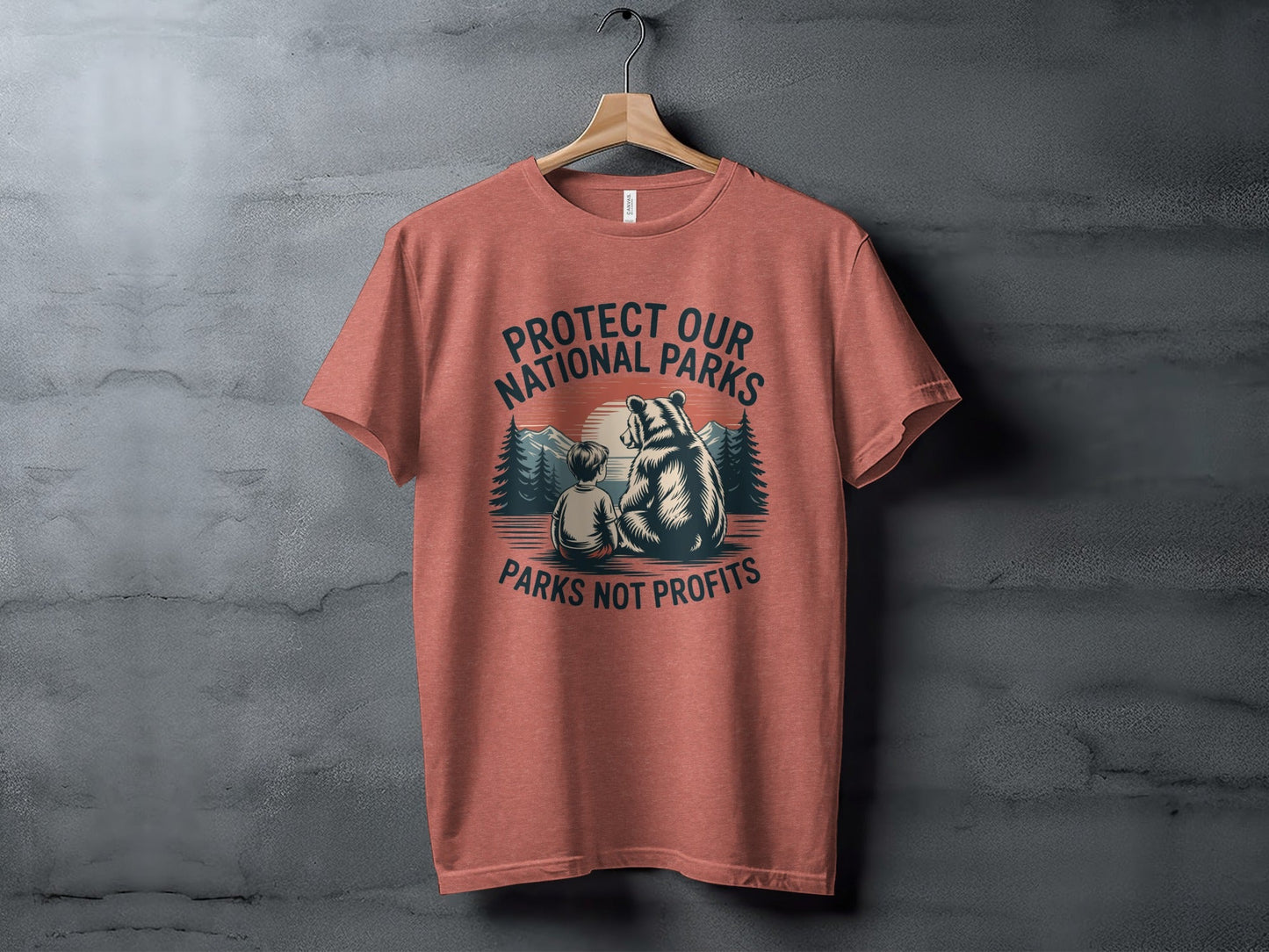 Protect Our National Parks T-Shirt, Parks Not Profits - Adult - Sloth & Duck