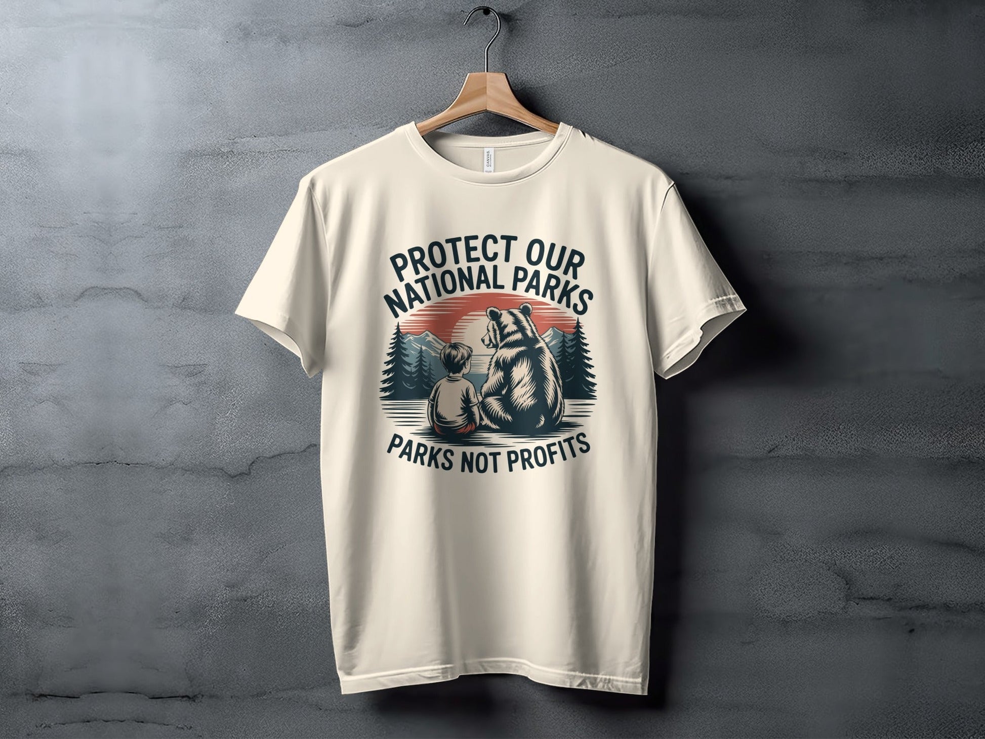 Protect Our National Parks T-Shirt, Parks Not Profits - Adult - Sloth & Duck