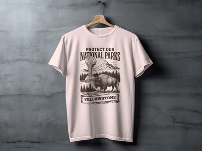 Protect Our National Parks Yellowstone T-Shirt - Adult - XS - Sloth & Duck