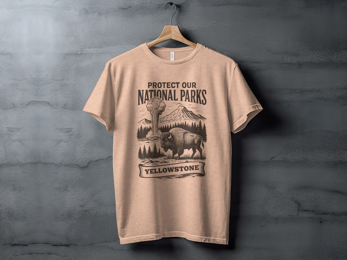 Protect Our National Parks Yellowstone T-Shirt - Adult - XS - Sloth & Duck
