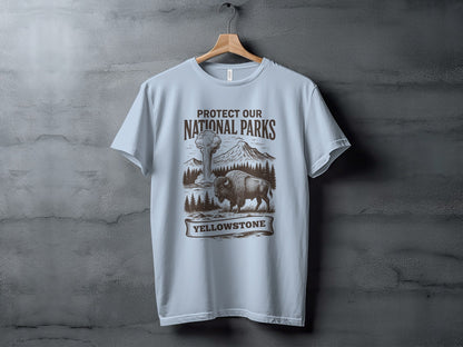 Protect Our National Parks Yellowstone T-Shirt - Adult - XS - Sloth & Duck