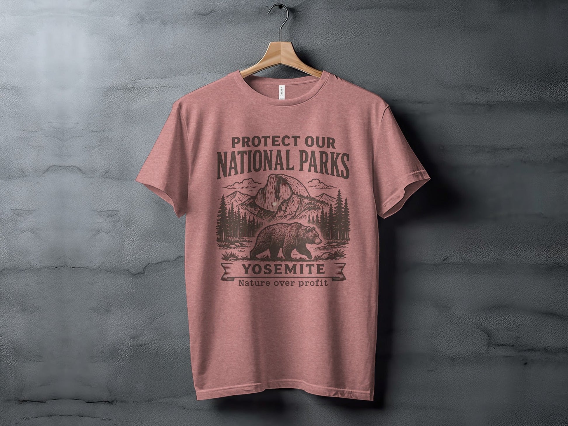 Protect Our National Parks Yosemite T-Shirt - Adult - XS - Sloth & Duck