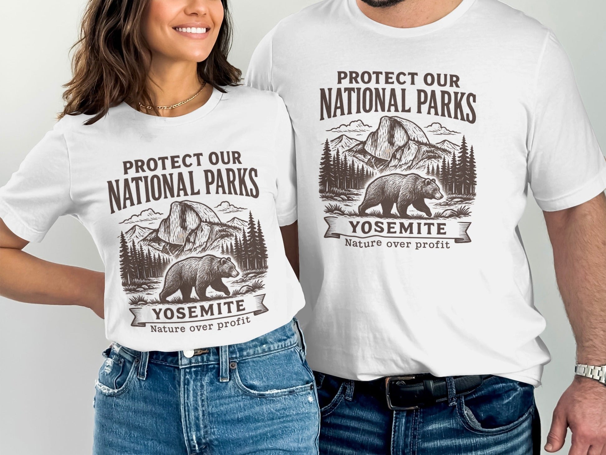 Protect Our National Parks Yosemite T-Shirt - Adult - XS - Sloth & Duck