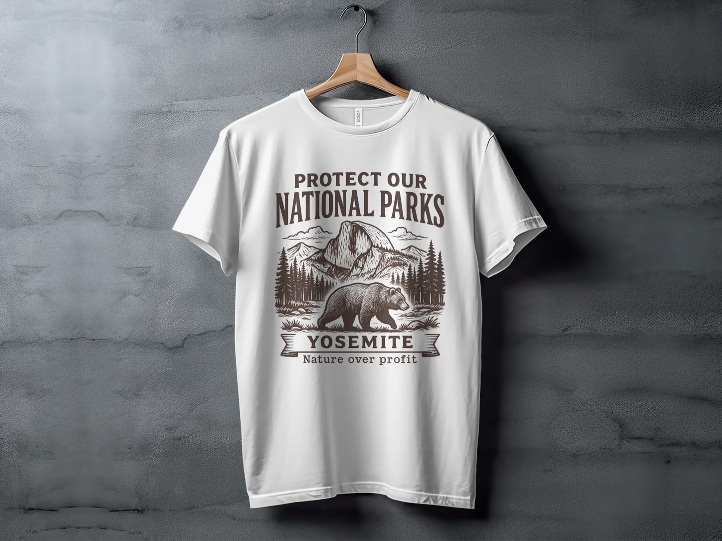 Protect Our National Parks Yosemite T-Shirt - Adult - XS - Sloth & Duck