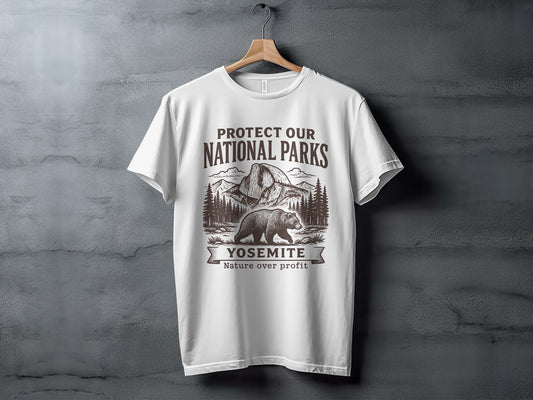 Protect Our National Parks Yosemite T-Shirt - Adult - XS - Sloth & Duck
