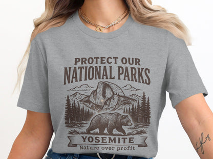 Protect Our National Parks Yosemite T-Shirt - Adult - XS - Sloth & Duck