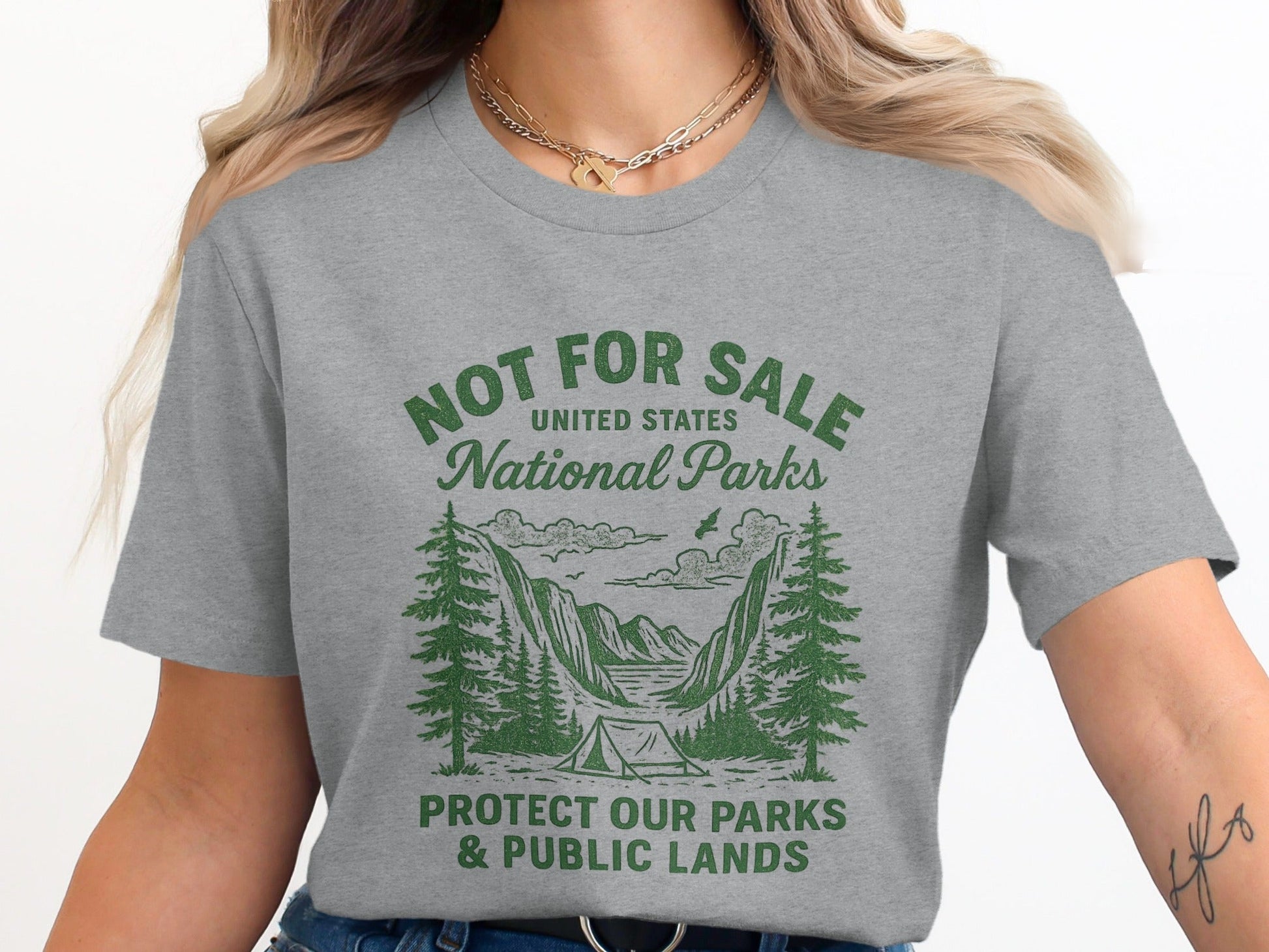 "Protect Public Lands National Park Shirt - Adult - XS - Sloth & Duck