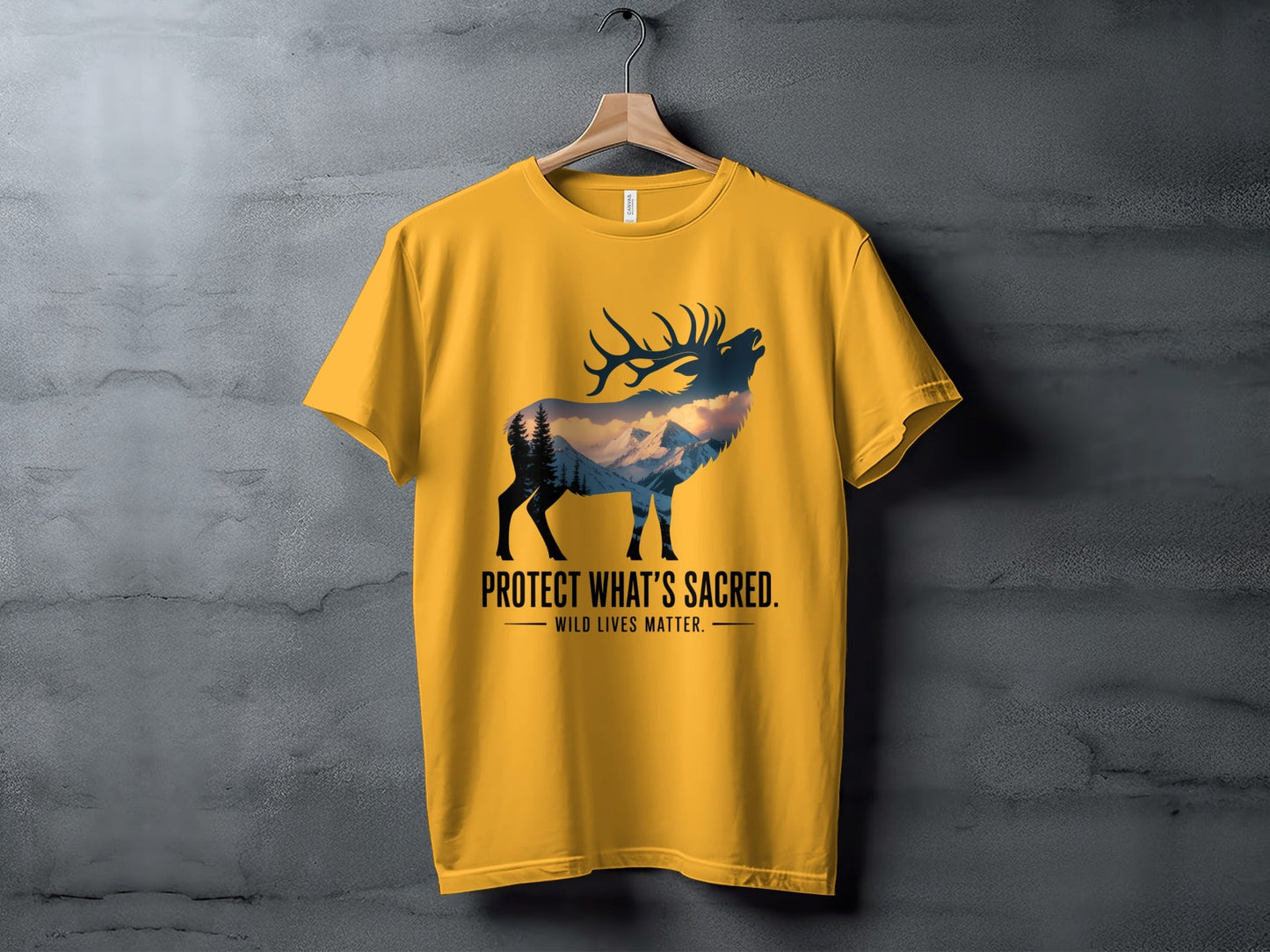 "Protect What's Sacred" Elk T-Shirt - XS - Sloth & Duck