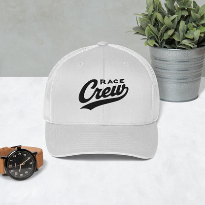 "Race Crew" Embroidered Trucker Cap - Khaki - Sloth & Duck