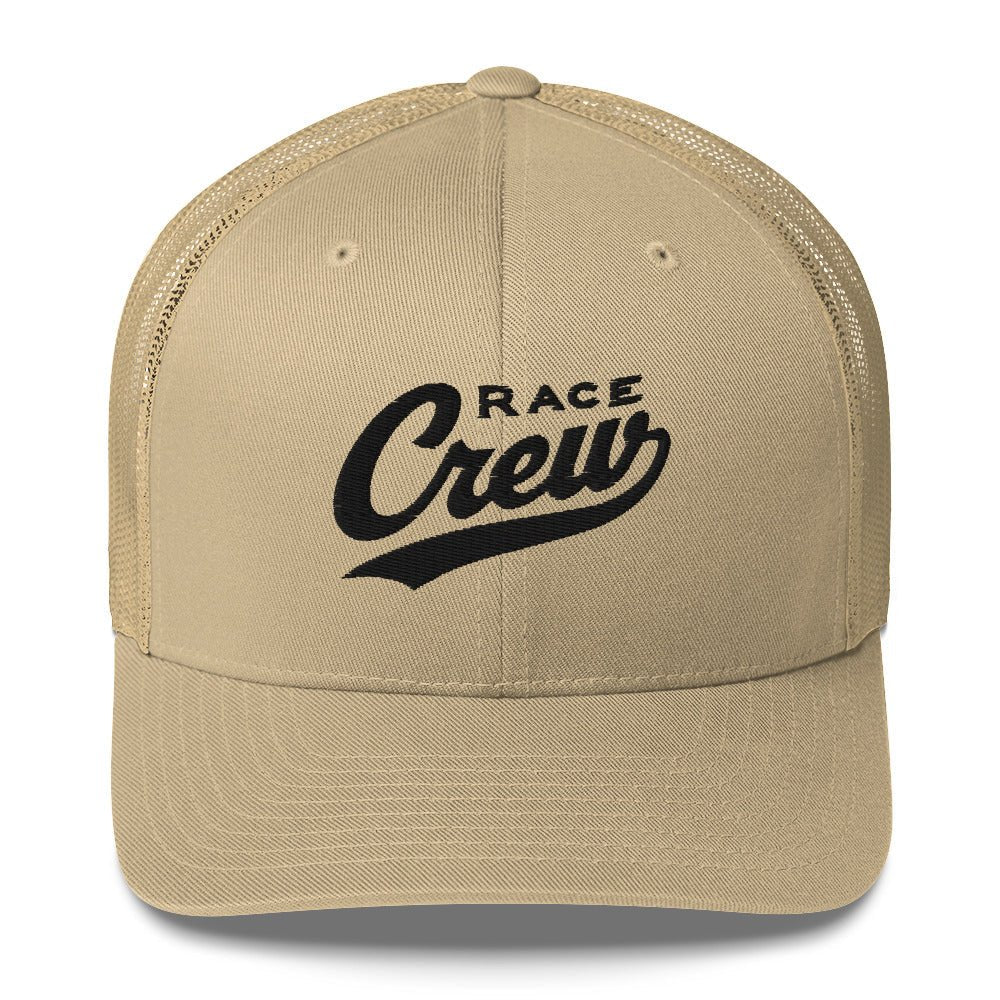 "Race Crew" Embroidered Trucker Cap - Khaki - Sloth & Duck