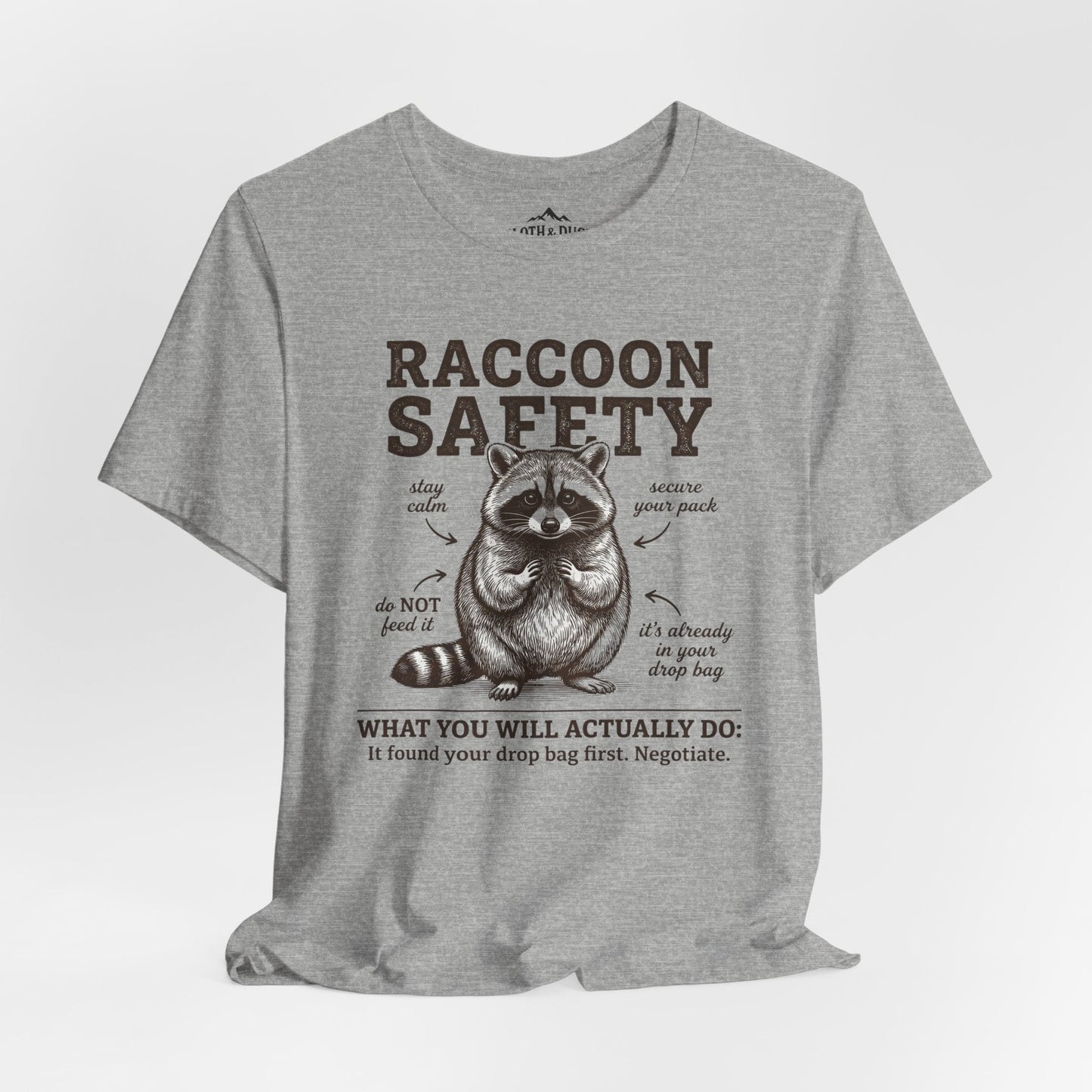 Racoon Safety T-Shirt - S - Sloth & Duck