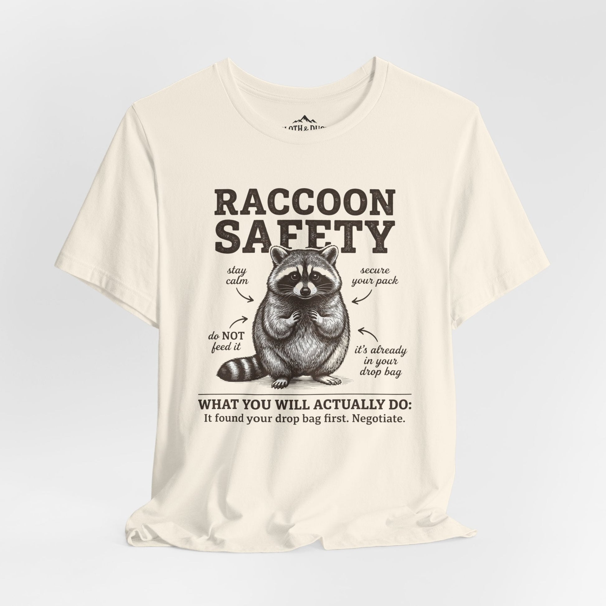 Racoon Safety T-Shirt - M - Sloth & Duck