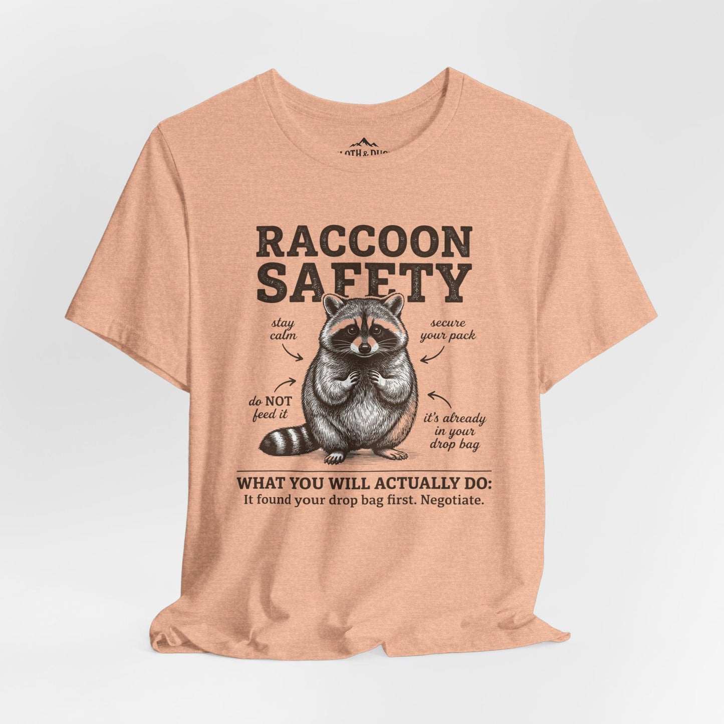 Racoon Safety T-Shirt - S - Sloth & Duck