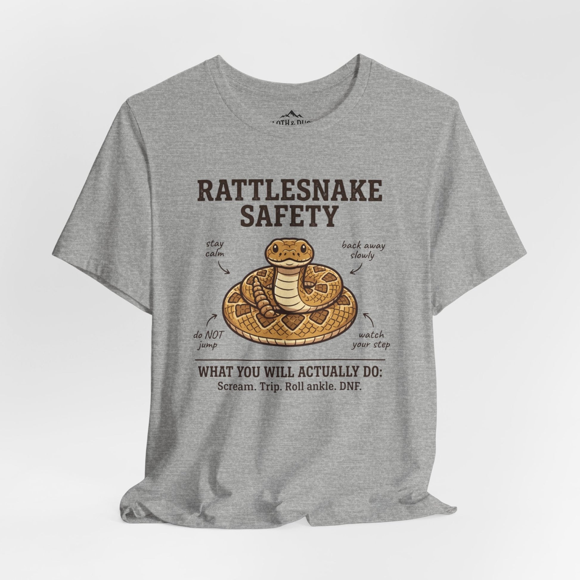 Rattlesnake Safety T-Shirt - S - Sloth & Duck