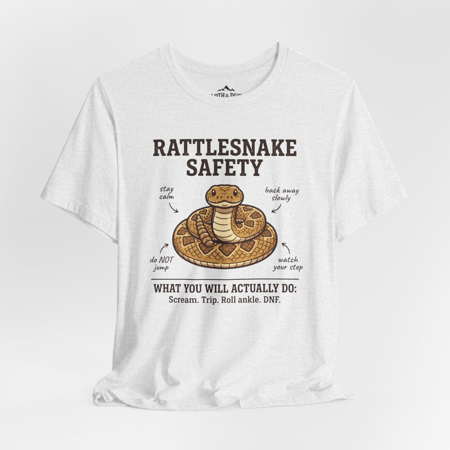 Rattlesnake Safety T-Shirt - S - Sloth & Duck