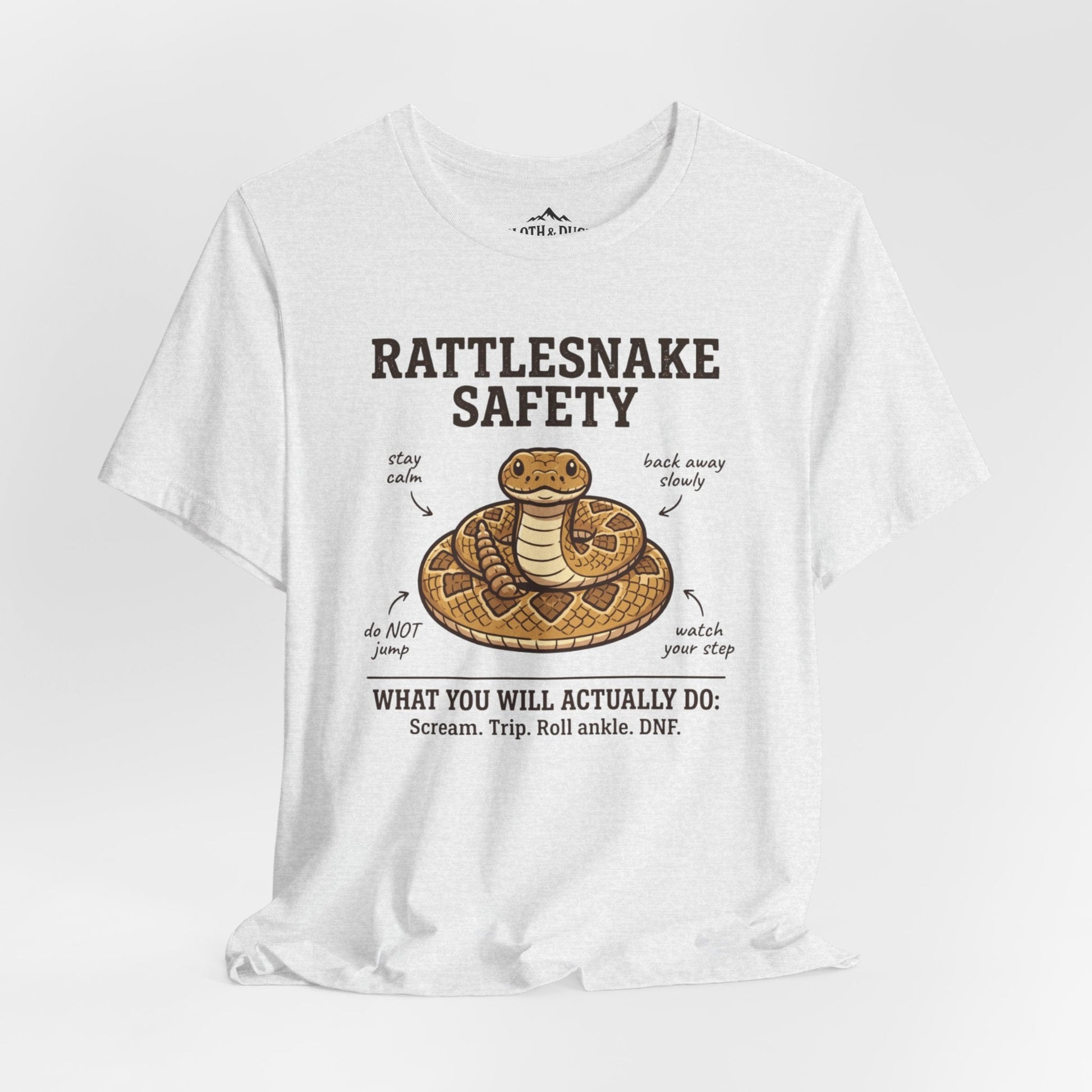 Rattlesnake Safety T-Shirt - S - Sloth & Duck