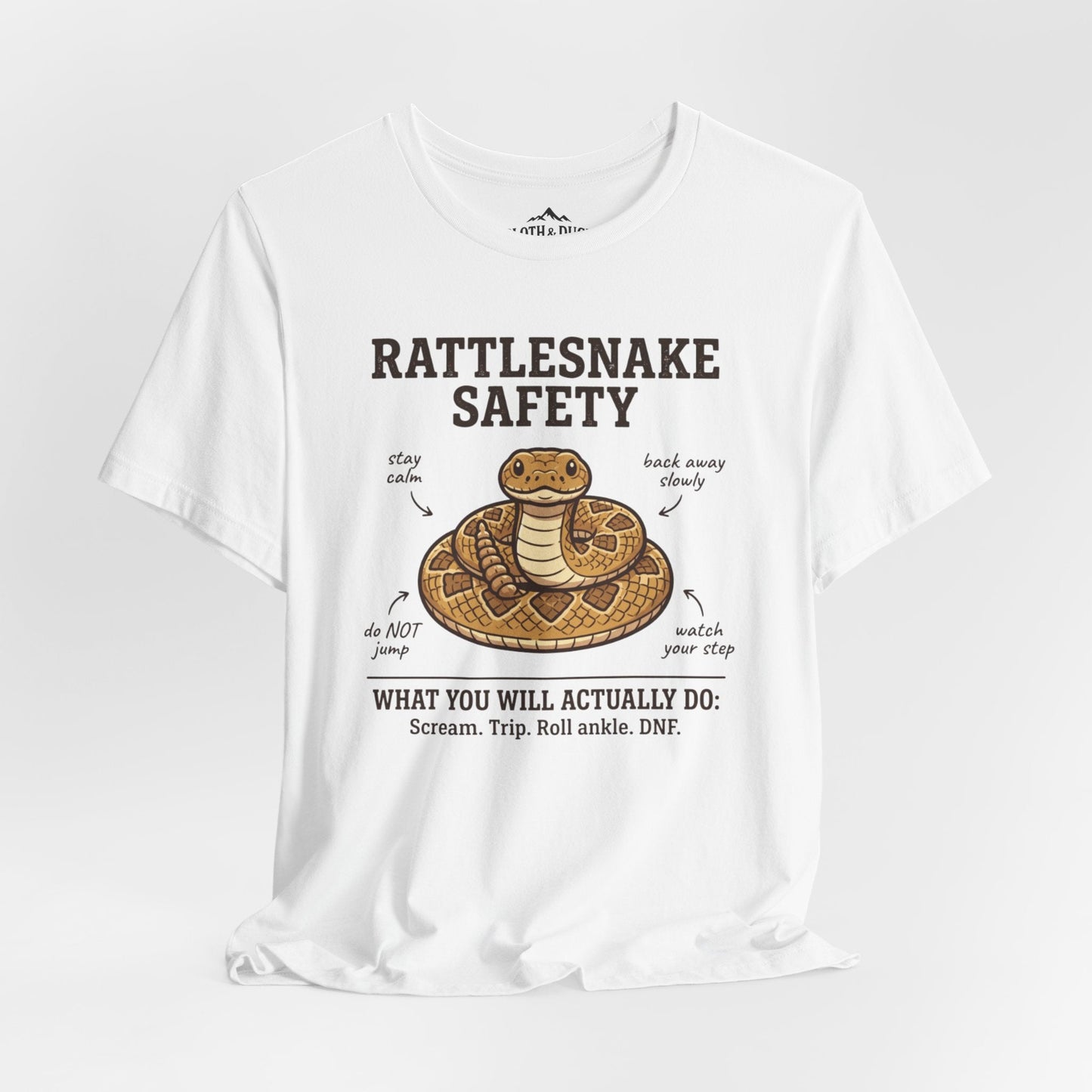 Rattlesnake Safety T-Shirt - S - Sloth & Duck