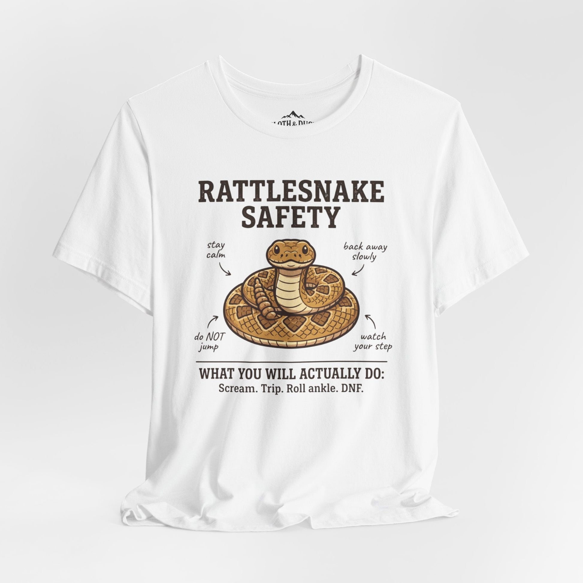 Rattlesnake Safety T-Shirt - S - Sloth & Duck