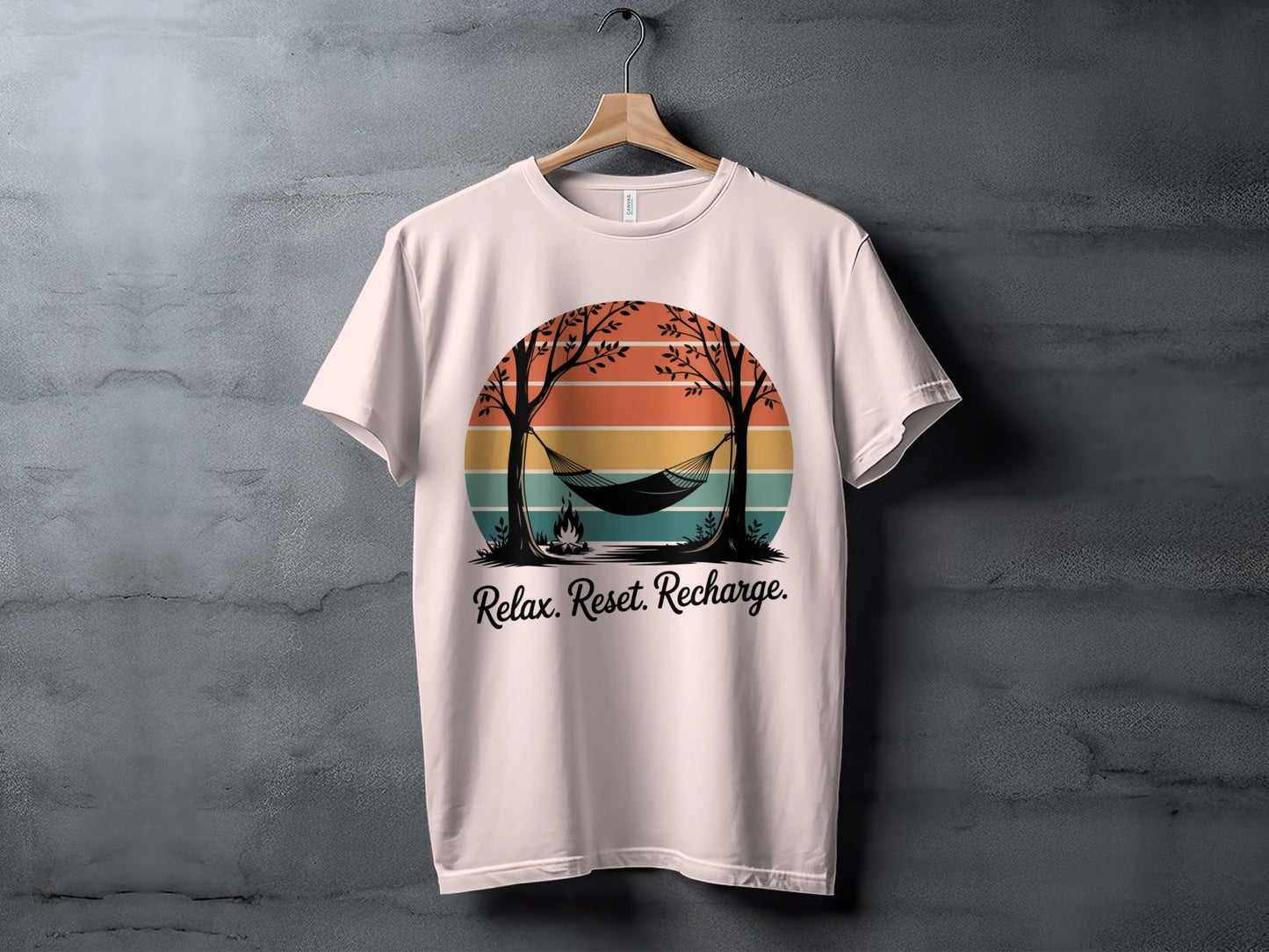 "Relax. Reset. Recharge." Outdoors Nature T-Shirt - Adult - Sloth & Duck