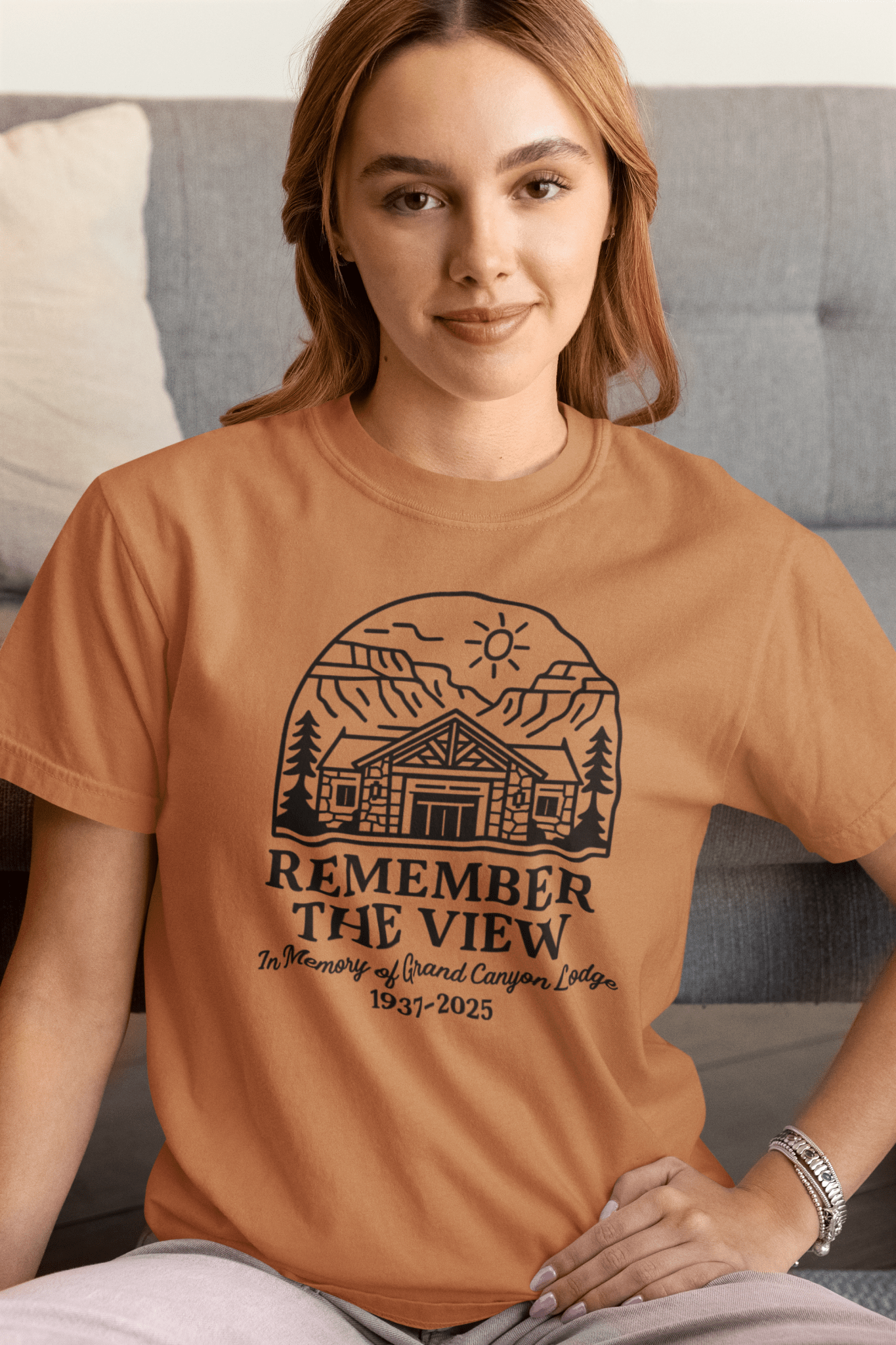 "Remember The View" Grand Canyon Lodge Shirt - Butter - Sloth & Duck
