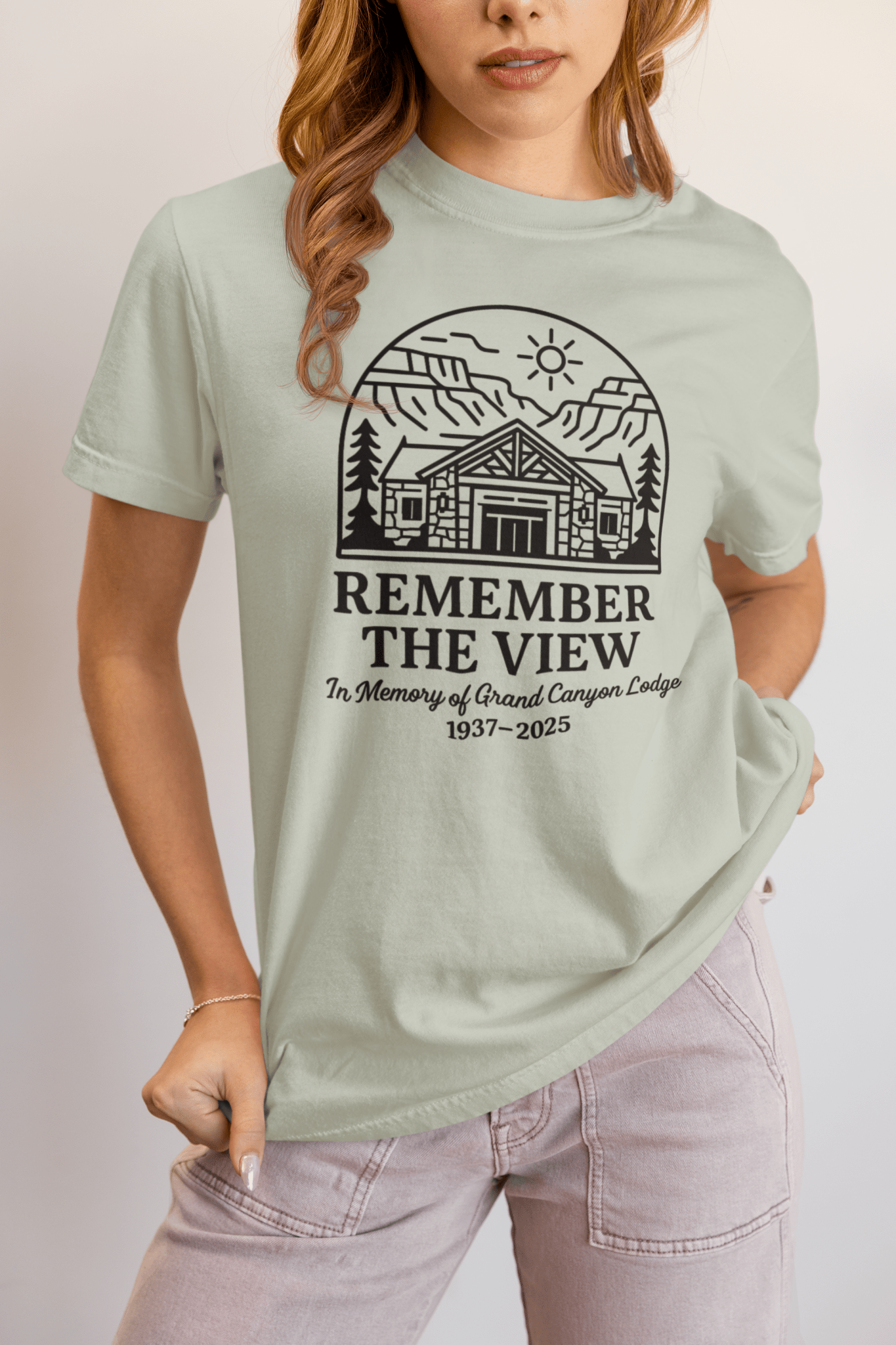 "Remember The View" Grand Canyon Lodge Shirt - Blossom - Sloth & Duck