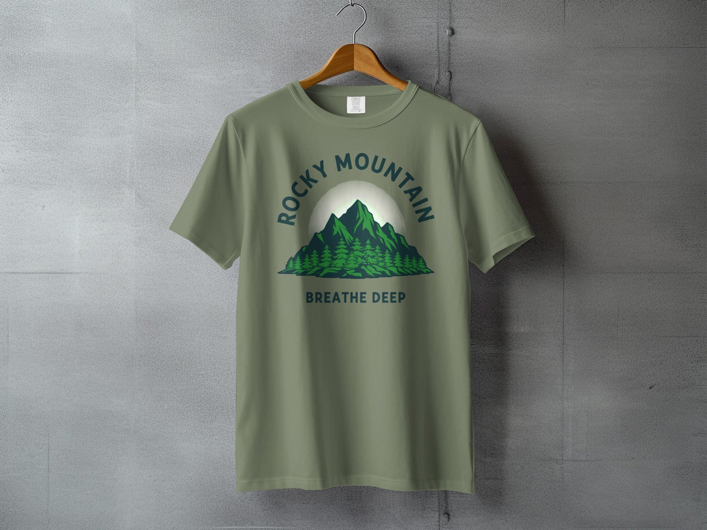 Rocky Mountain Breathe Deep T-Shirt - S - Sloth & Duck